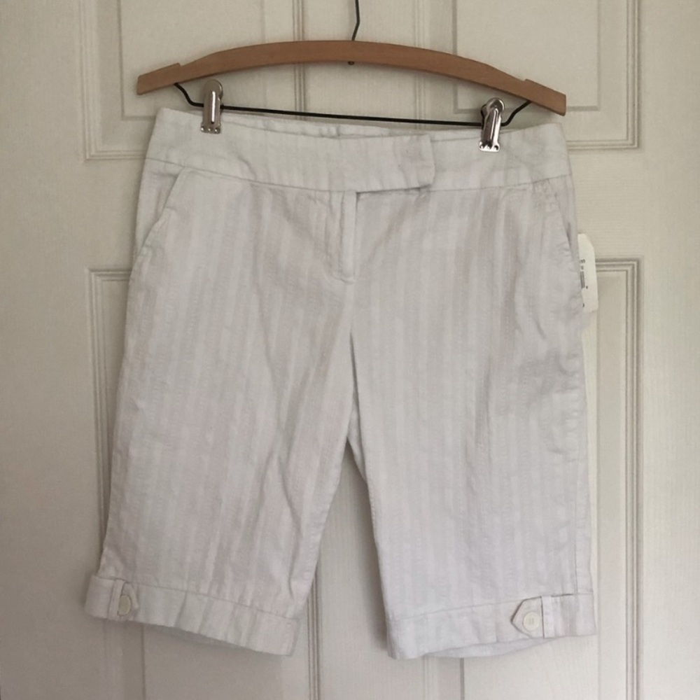 Women’s White Bermuda Shorts - Lightweight Summer Short